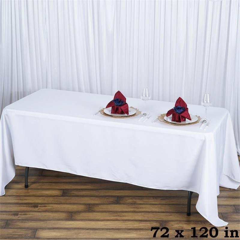 72x120" PREMIUM Polyester RECHTECKIGE Tischdecke Gastronomie Qualität Heim Bettwäsche - Bild 17 von 17