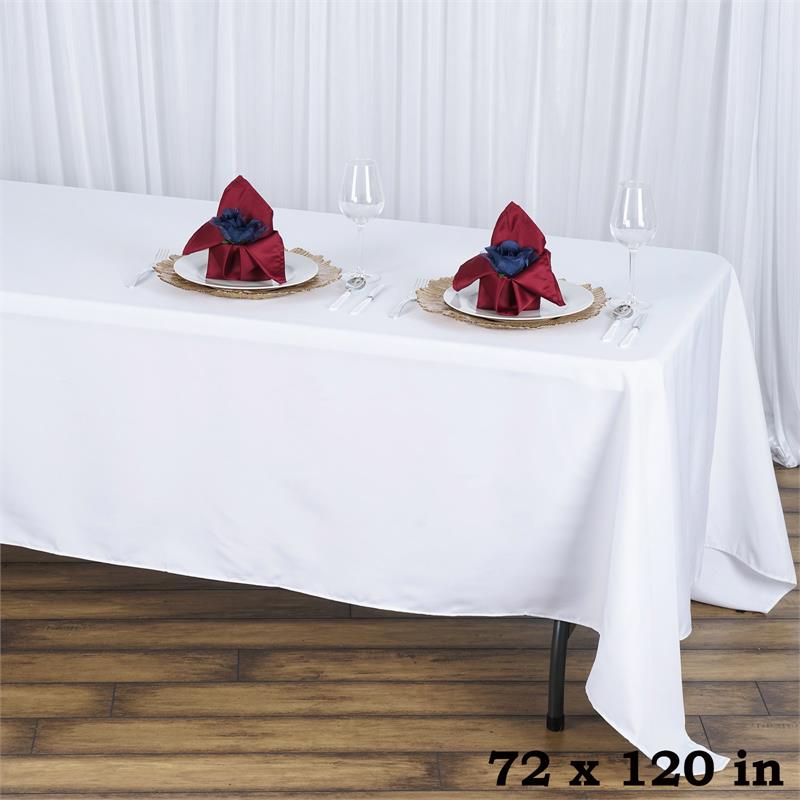 72x120" PREMIUM Polyester RECHTECKIGE Tischdecke Gastronomie Qualität Heim Bettwäsche - Bild 16 von 17