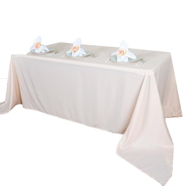 90x156-Inch RECTANGULAR Polyester Tablecloths Reception Catering Wedding Party - Picture 31 of 231