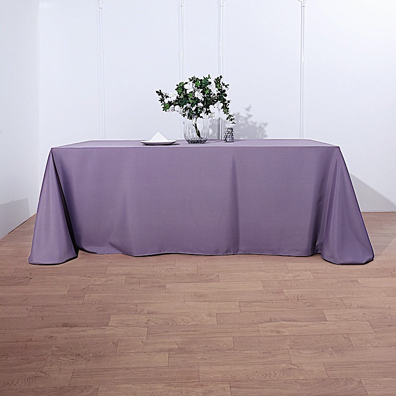 90x156-Inch RECTANGULAR Polyester Tablecloths Reception Catering Wedding Party - Picture 211 of 231