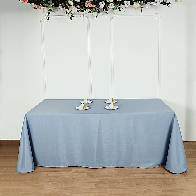 90x156-Inch RECTANGULAR Polyester Tablecloths Reception Catering Wedding Party - Picture 68 of 231