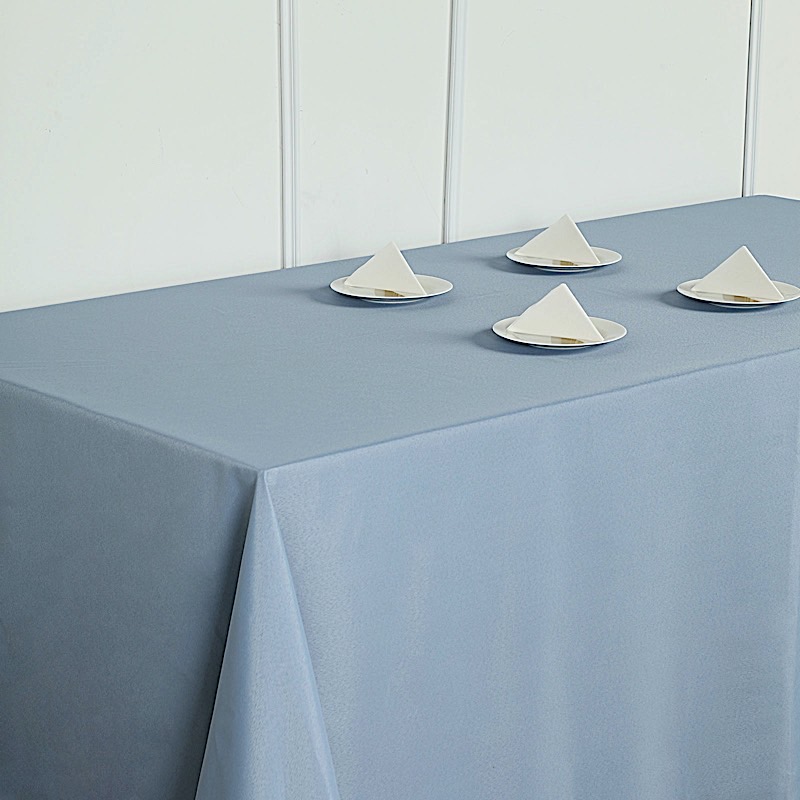 90x156-Inch RECTANGULAR Polyester Tablecloths Reception Catering Wedding Party - Picture 69 of 231