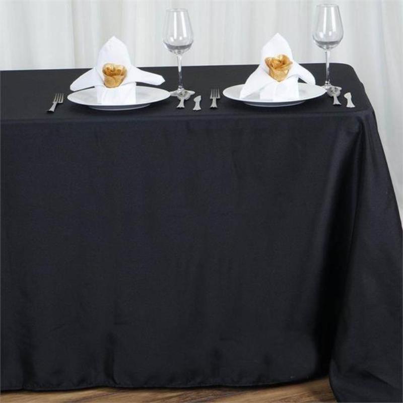 90x156-Inch RECTANGULAR Polyester Tablecloths Reception Catering Wedding Party - Picture 19 of 231