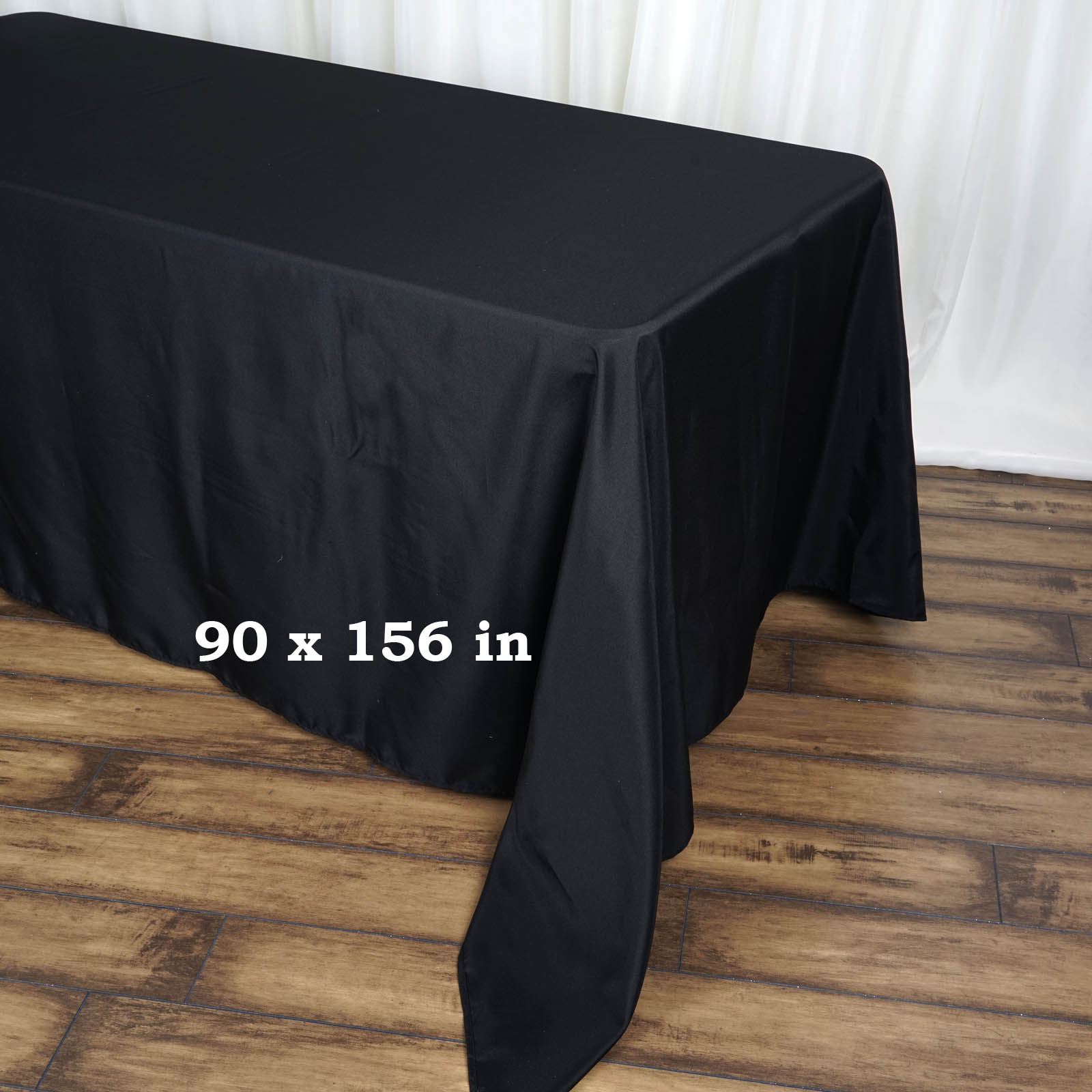 90x156-Inch RECTANGULAR Polyester Tablecloths Reception Catering Wedding Party - Picture 20 of 231