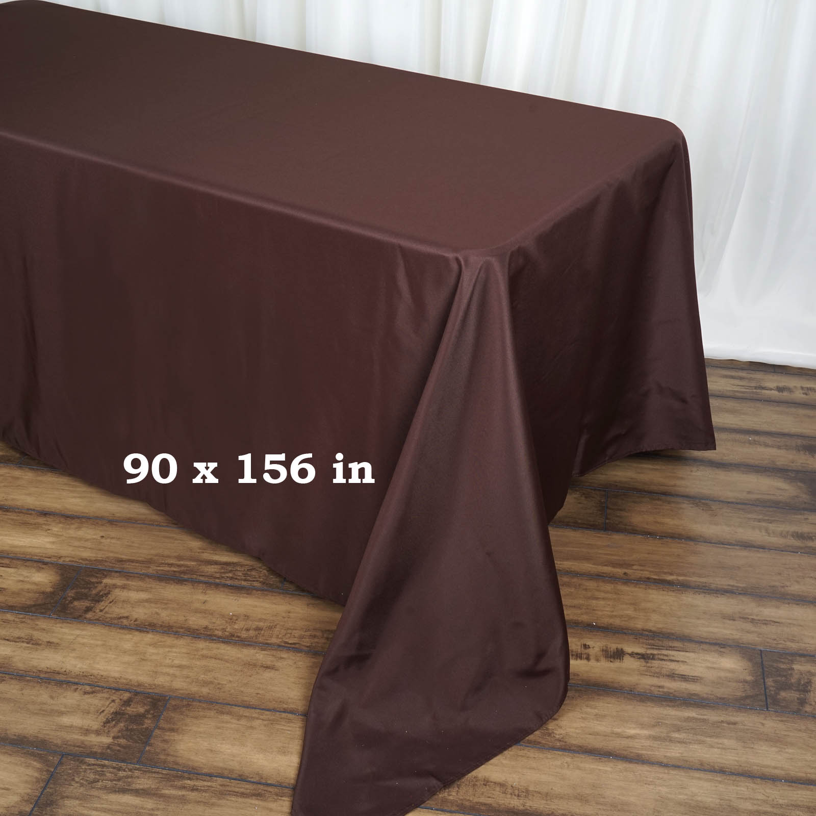 90x156-Inch RECTANGULAR Polyester Tablecloths Reception Catering Wedding Party - Picture 53 of 231