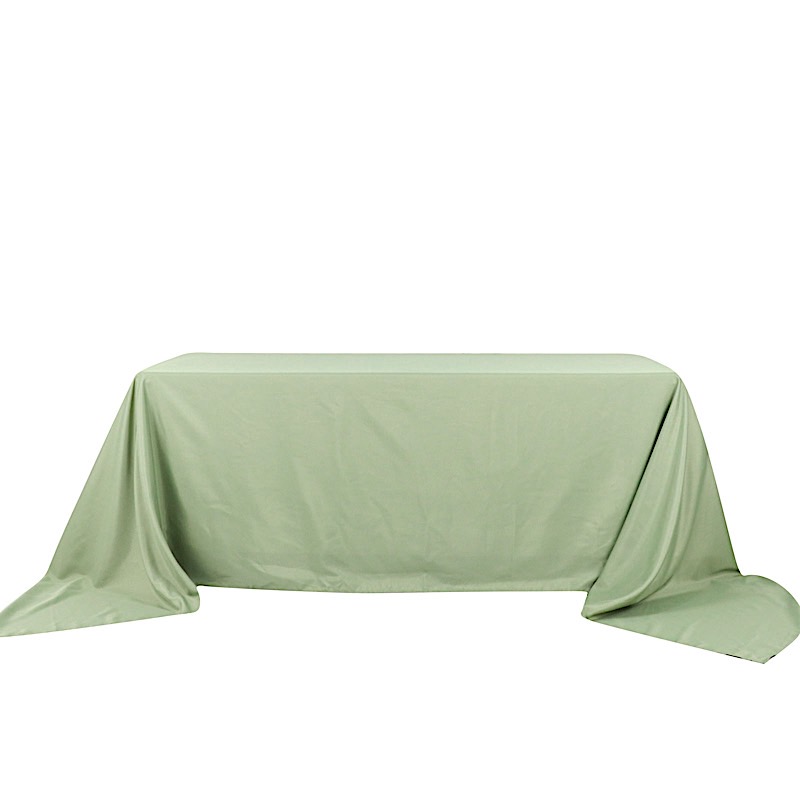 90x156-Inch RECTANGULAR Polyester Tablecloths Reception Catering Wedding Party - Picture 83 of 231