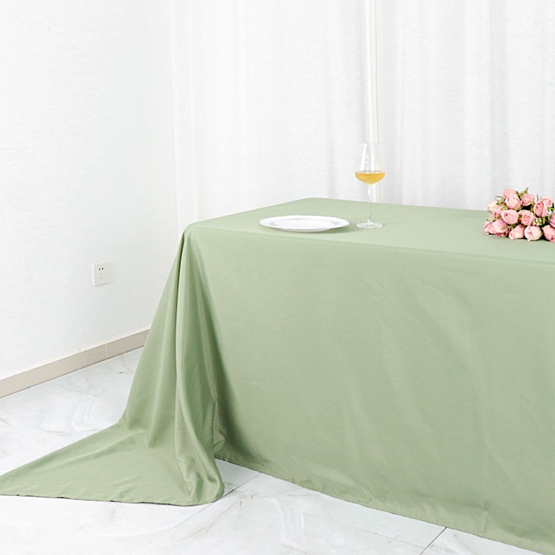 90x156-Inch RECTANGULAR Polyester Tablecloths Reception Catering Wedding Party - Picture 86 of 231