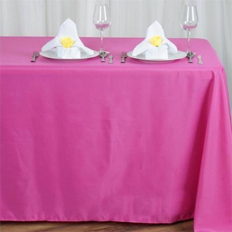90x156-Inch RECTANGULAR Polyester Tablecloths Reception Catering Wedding Party - Picture 90 of 231