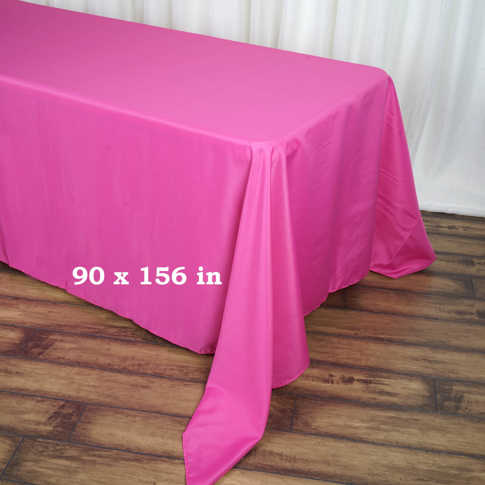 90x156-Inch RECTANGULAR Polyester Tablecloths Reception Catering Wedding Party - Picture 91 of 231