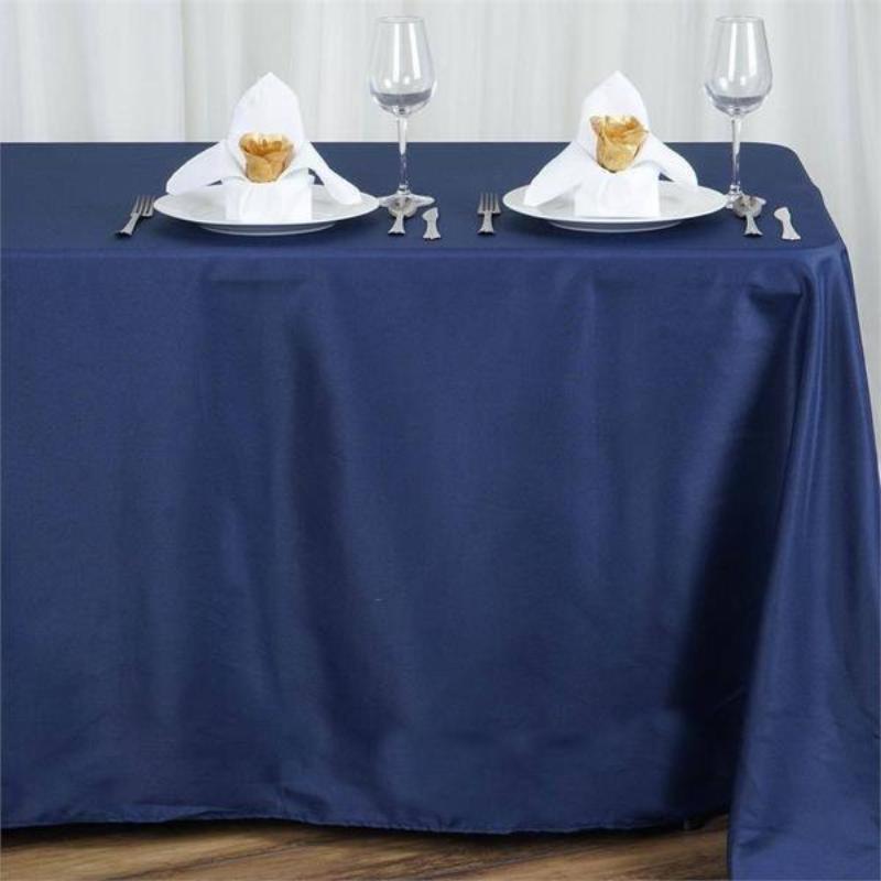 90x156-Inch RECTANGULAR Polyester Tablecloths Reception Catering Wedding Party - Picture 126 of 231