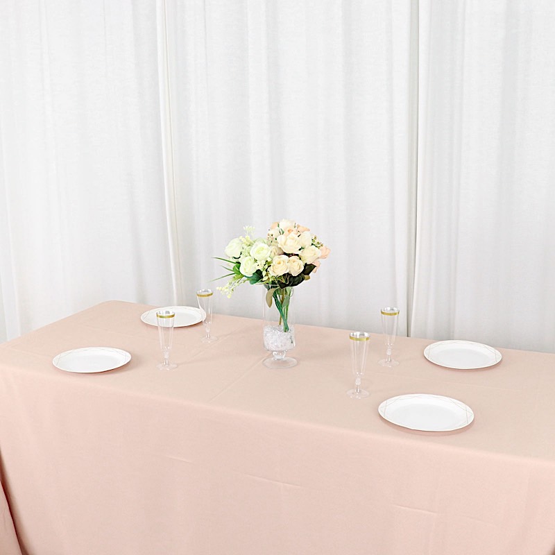 90x156-Inch RECTANGULAR Polyester Tablecloths Reception Catering Wedding Party - Picture 136 of 231