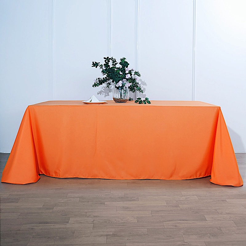 90x156-Inch RECTANGULAR Polyester Tablecloths Reception Catering Wedding Party - Picture 141 of 231