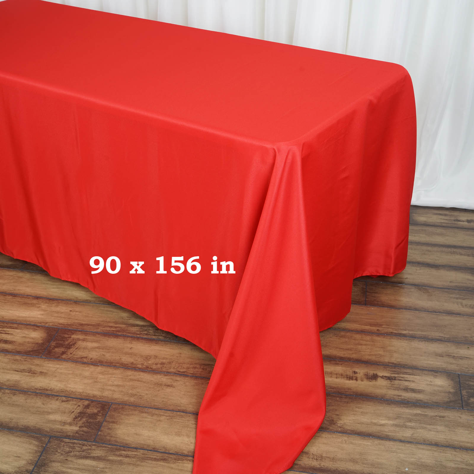 90x156-Inch RECTANGULAR Polyester Tablecloths Reception Catering Wedding Party - Picture 159 of 231