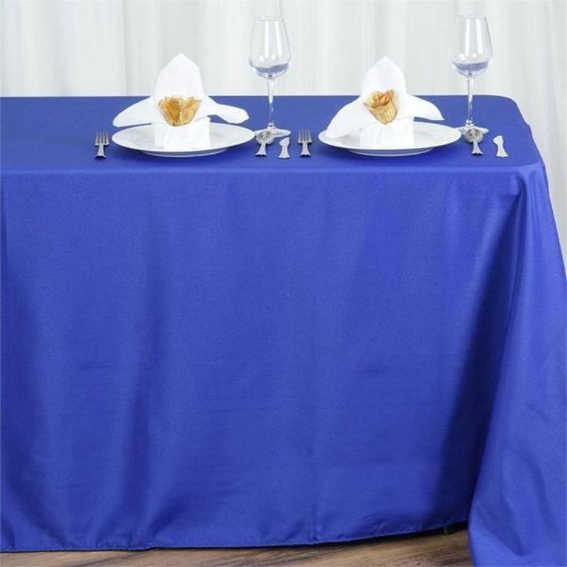 90x156-Inch RECTANGULAR Polyester Tablecloths Reception Catering Wedding Party - Picture 164 of 231