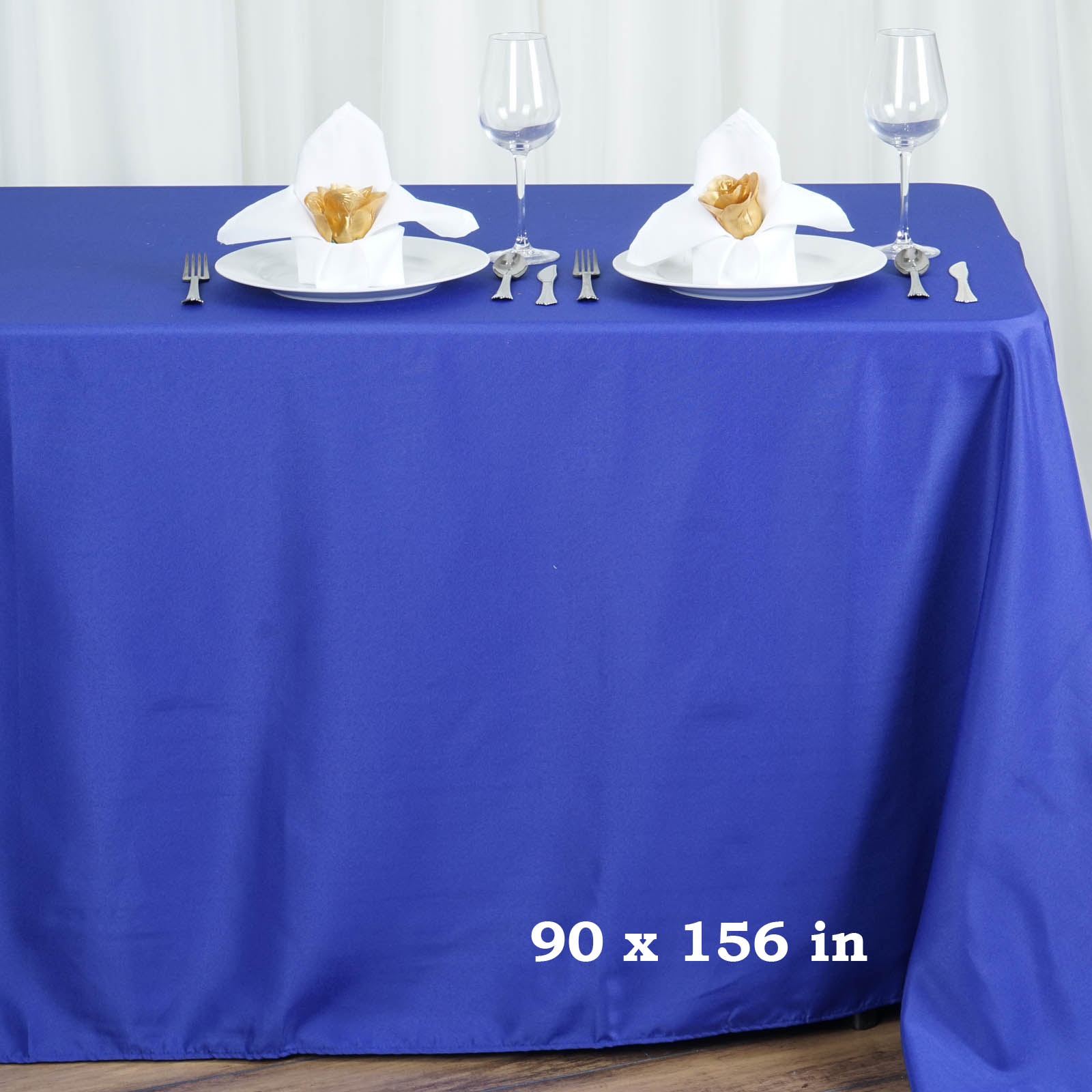 90x156-Inch RECTANGULAR Polyester Tablecloths Reception Catering Wedding Party - Picture 166 of 231