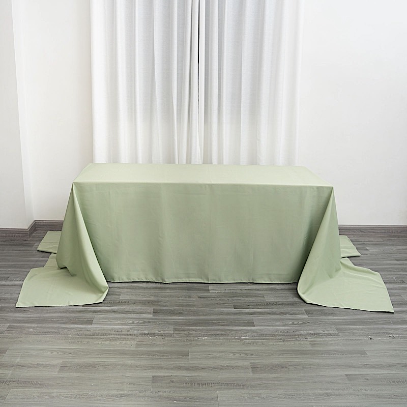 90x156-Inch RECTANGULAR Polyester Tablecloths Reception Catering Wedding Party - Picture 171 of 231