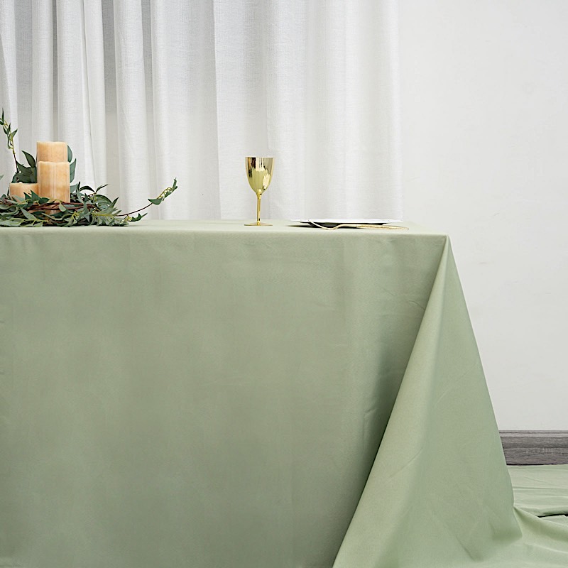 90x156-Inch RECTANGULAR Polyester Tablecloths Reception Catering Wedding Party - Picture 173 of 231