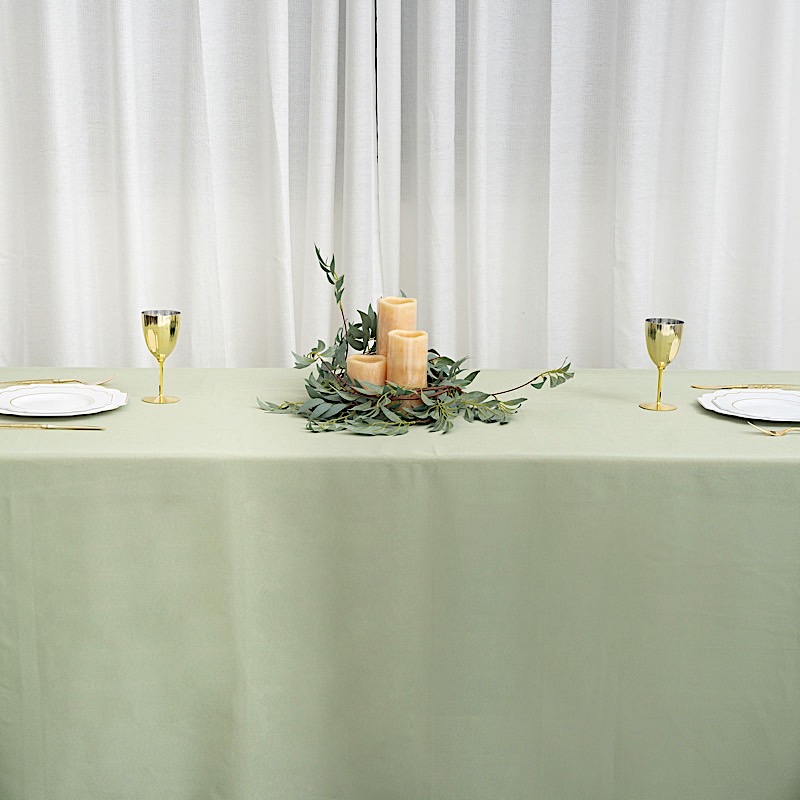 90x156-Inch RECTANGULAR Polyester Tablecloths Reception Catering Wedding Party - Picture 175 of 231