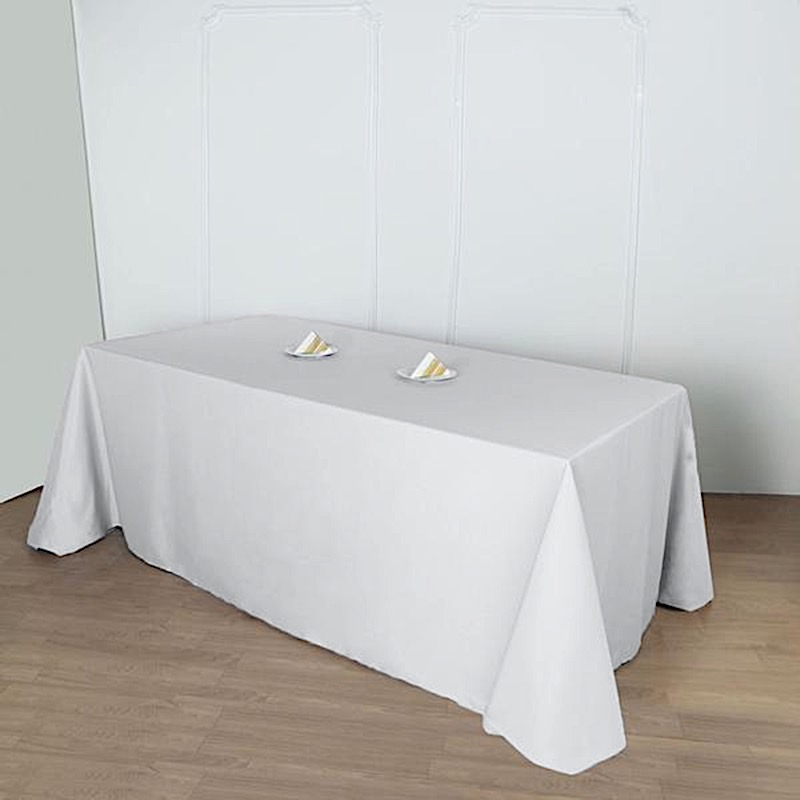 90x156-Inch RECTANGULAR Polyester Tablecloths Reception Catering Wedding Party - Picture 180 of 231