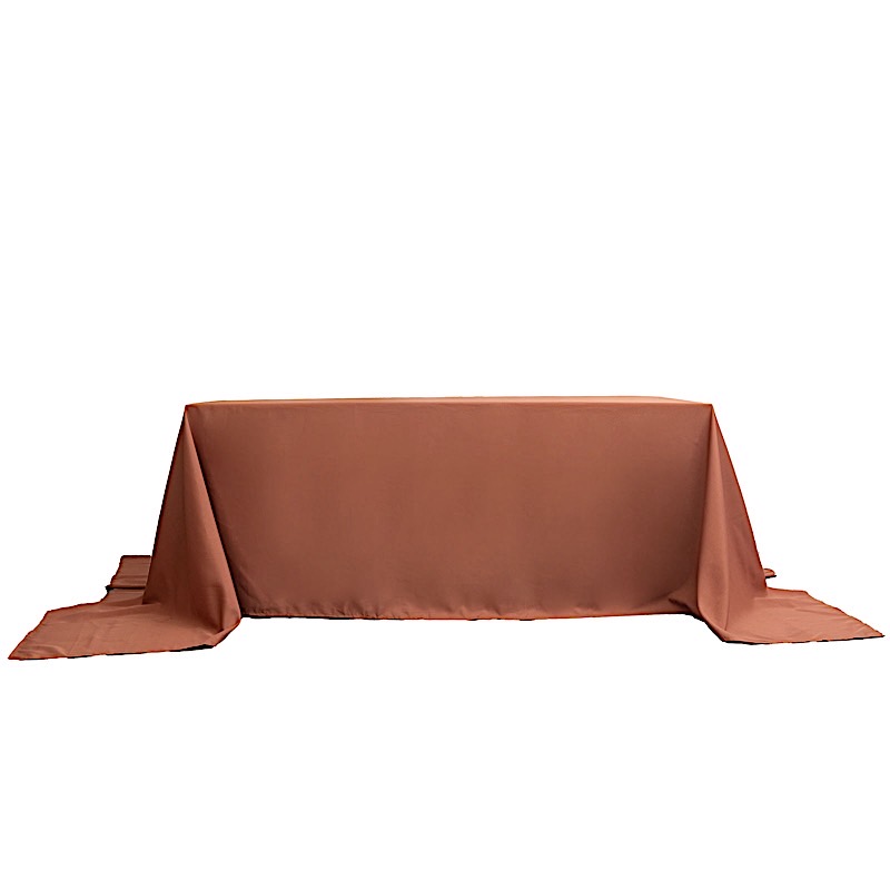 90x156-Inch RECTANGULAR Polyester Tablecloths Reception Catering Wedding Party - Picture 196 of 231