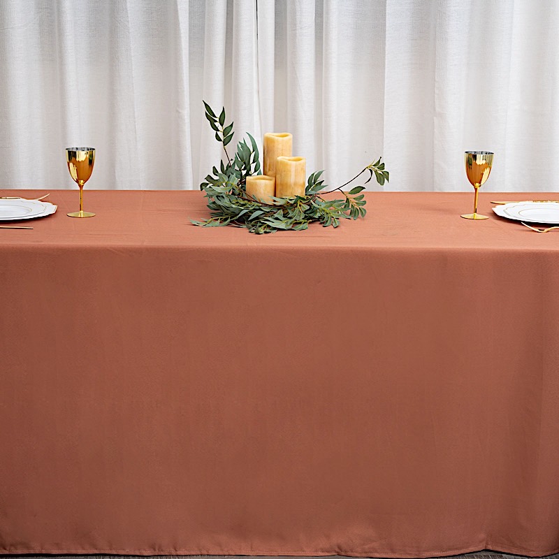 90x156-Inch RECTANGULAR Polyester Tablecloths Reception Catering Wedding Party - Picture 199 of 231
