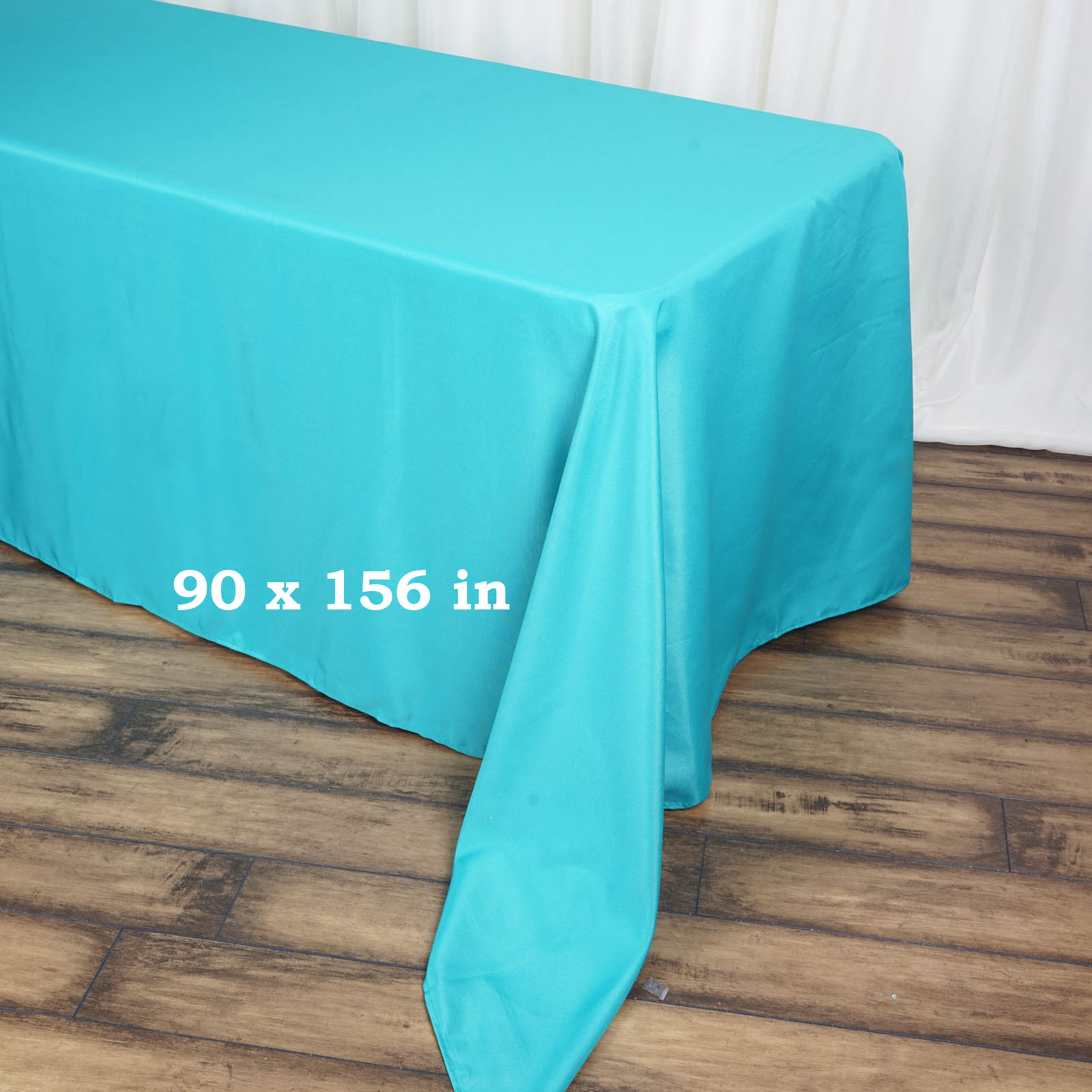 90x156-Inch RECTANGULAR Polyester Tablecloths Reception Catering Wedding Party - Picture 203 of 231
