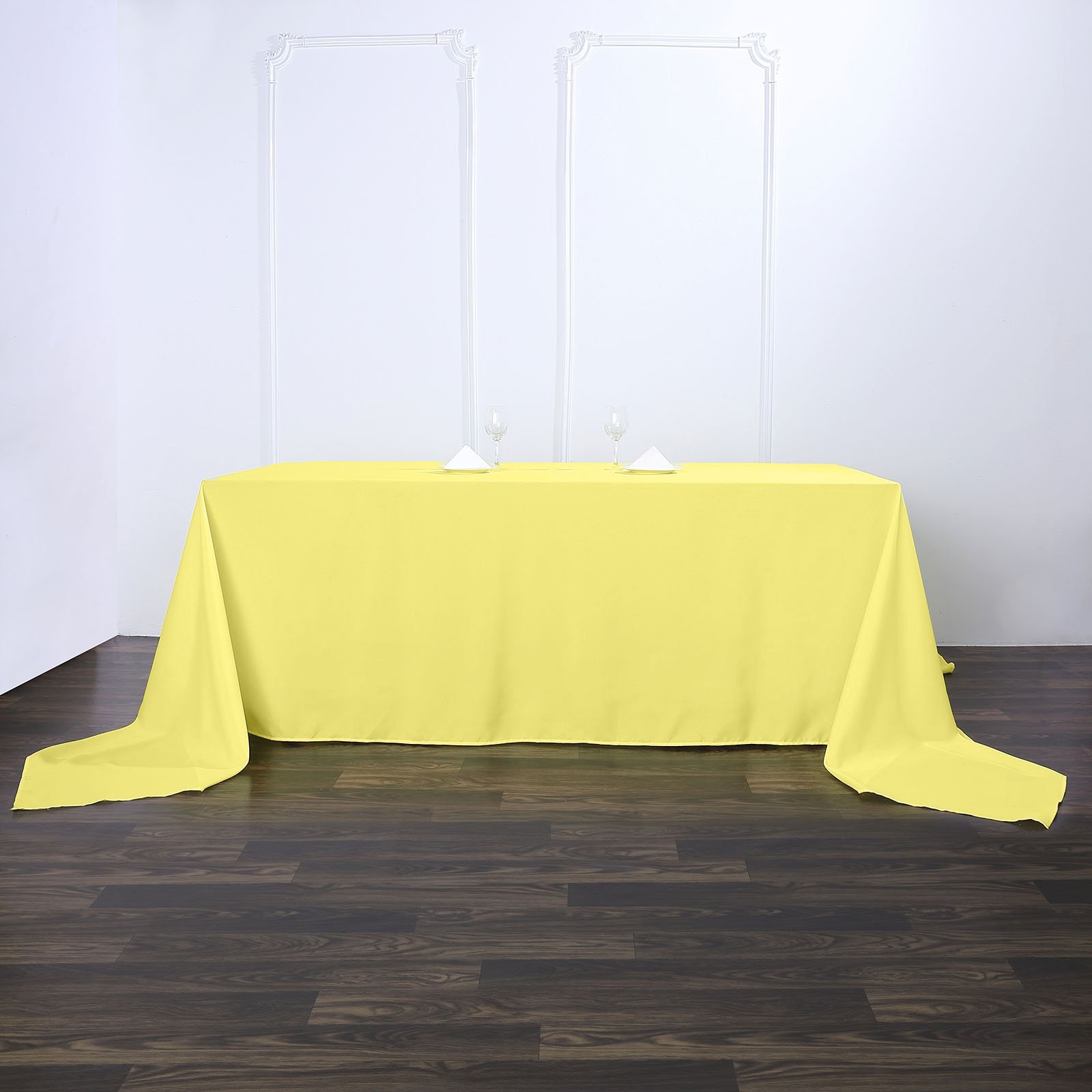 90x156-Inch RECTANGULAR Polyester Tablecloths Reception Catering Wedding Party - Picture 225 of 231