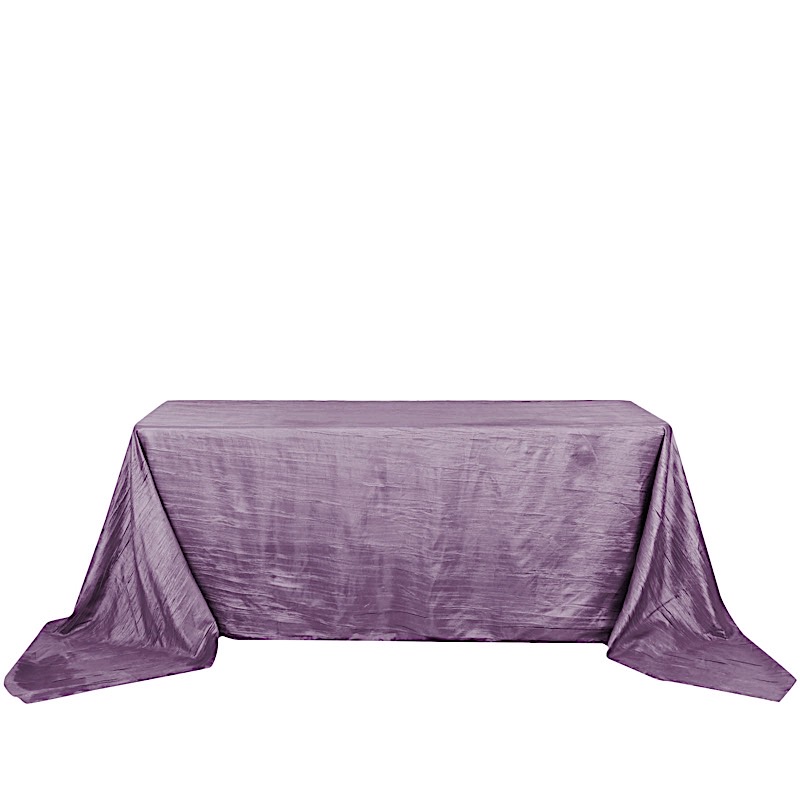 90x156-Inch Crinkle Accordion TAFFETA RECTANGLE TABLECLOTH Party Decorations - Picture 133 of 146