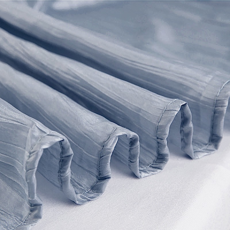 90x156-Inch Crinkle Accordion TAFFETA RECTANGLE TABLECLOTH Party Decorations - Picture 33 of 146