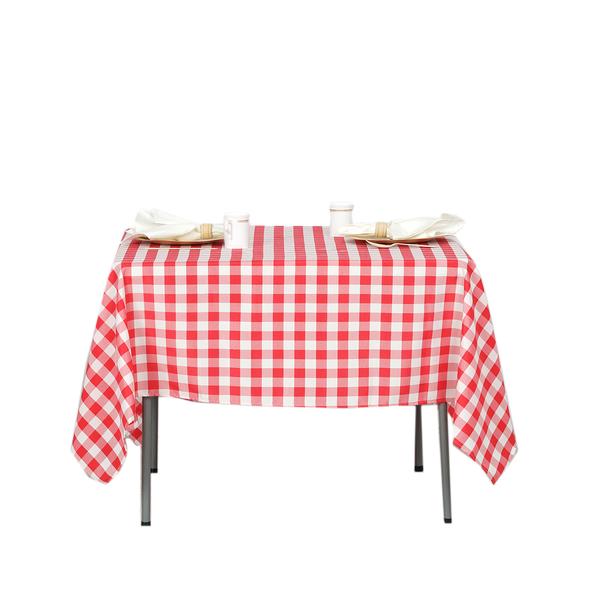 70x70-Inch SQUARE Checked Gingham Polyester Tablecloth Dinner Wedding Linens - Picture 22 of 26