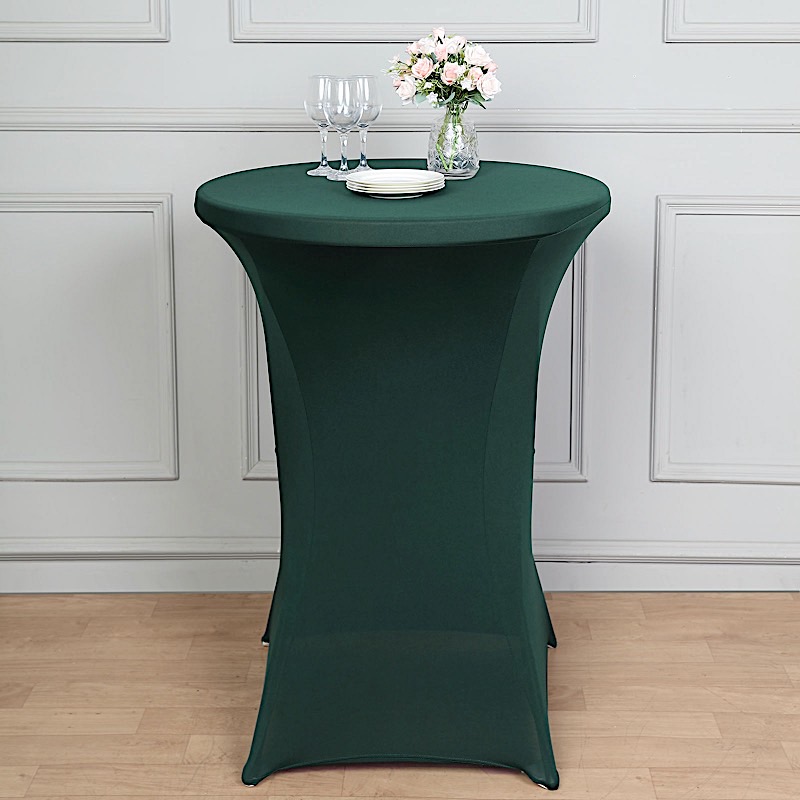 12 pcs 36" Cocktail SPANDEX Fitted Table Covers Tablecloth Wedding Linens - Picture 57 of 130