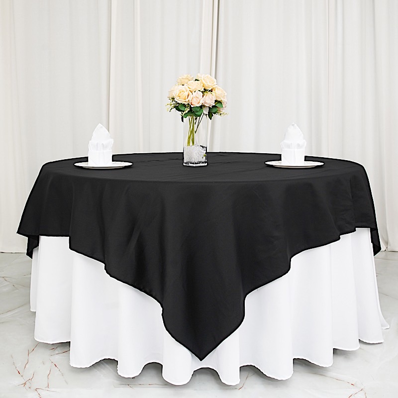 90" x 90" Cotton Square Tablecloth Wedding Linen Events Decorations - Picture 8 of 18