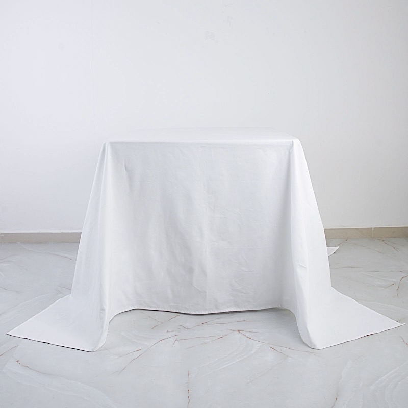 90" x 90" Cotton Square Tablecloth Wedding Linen Events Decorations - Picture 13 of 18