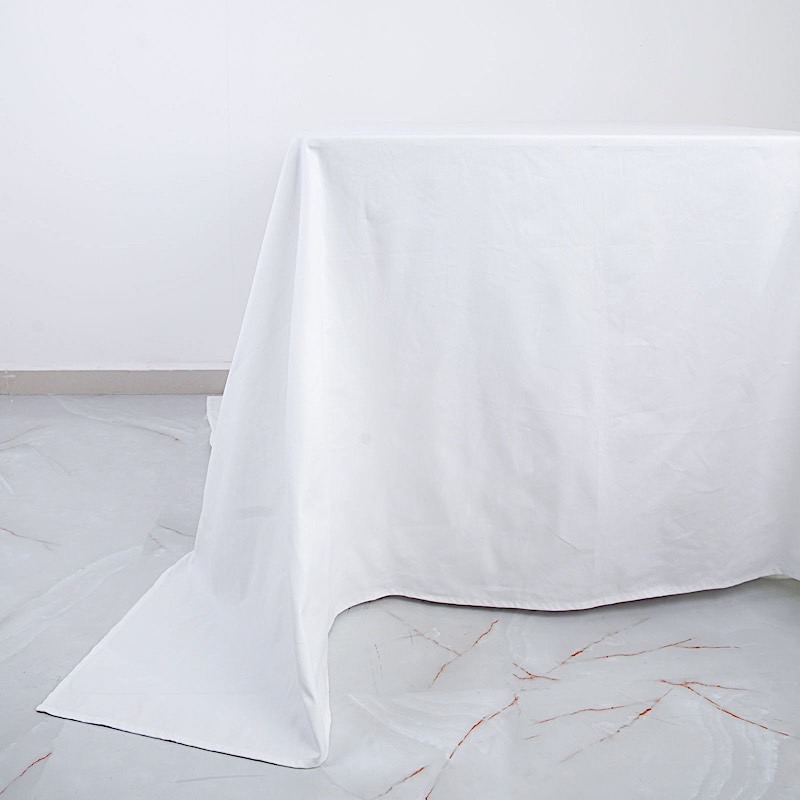 90" x 90" Cotton Square Tablecloth Wedding Linen Events Decorations - Picture 14 of 18