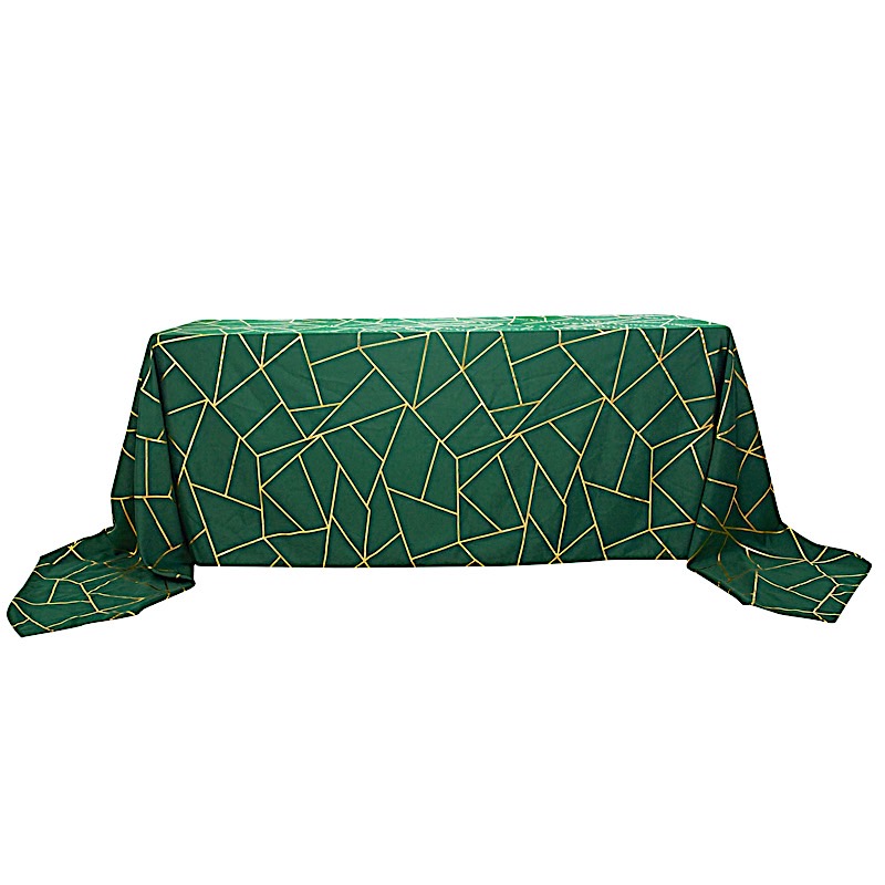 90"x132" Geometric Design Polyester Rectangle TABLECLOTH Party Event Decorations - Picture 30 of 74