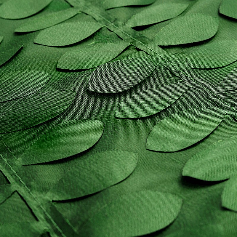 132-Inch TAFFETA ROUND TABLECLOTH Leaf Petals Design Wedding Decorations - Picture 53 of 89