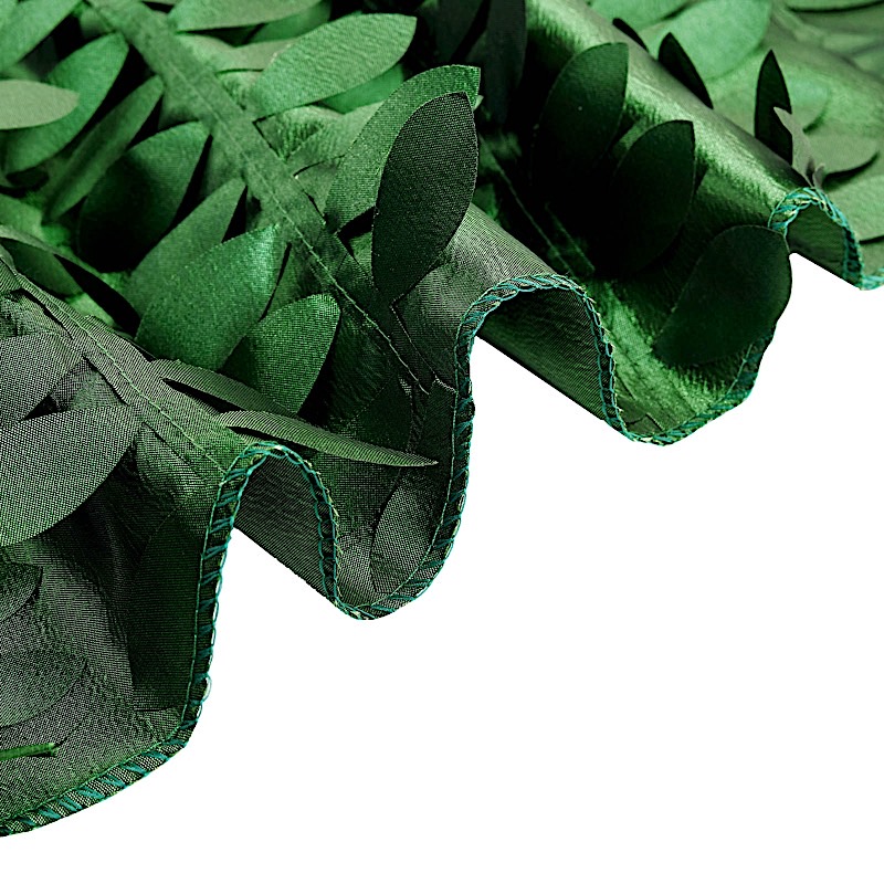 132-Inch TAFFETA ROUND TABLECLOTH Leaf Petals Design Wedding Decorations - Picture 52 of 89