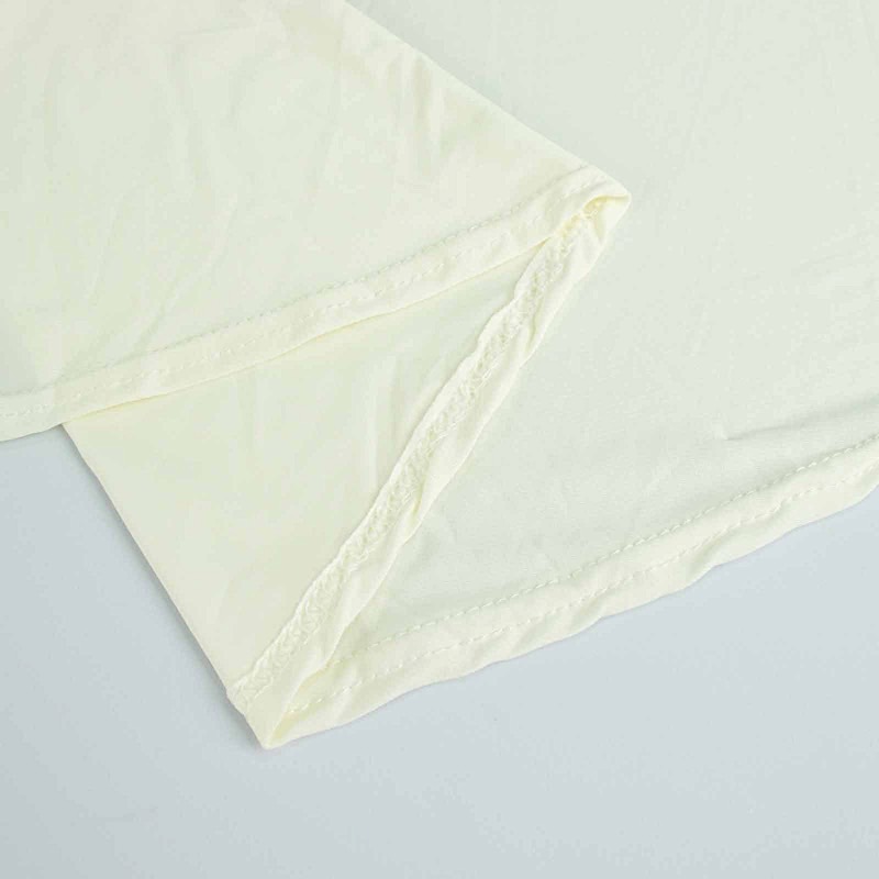 6 ft Wavy Rectangular Fitted Tablecloth Premium Spandex Table Cover Party Events - Picture 36 of 59