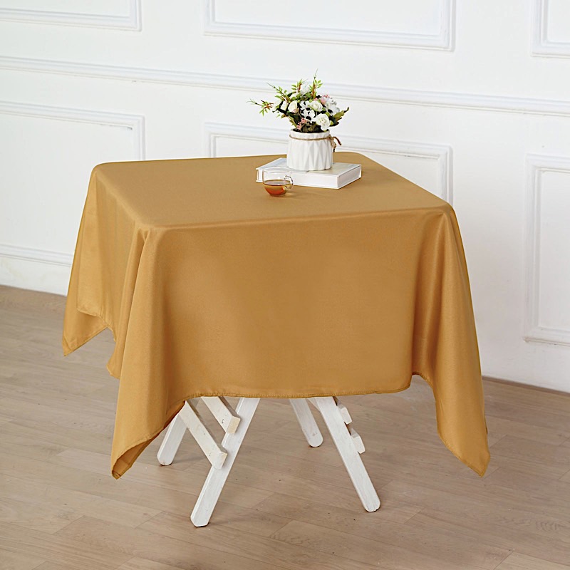 54 x 54" QUADRATISCHE POLYESTER Tischdecke Hochzeit Tischwäsche Catering Zuhause Buffet - Bild 82 von 190