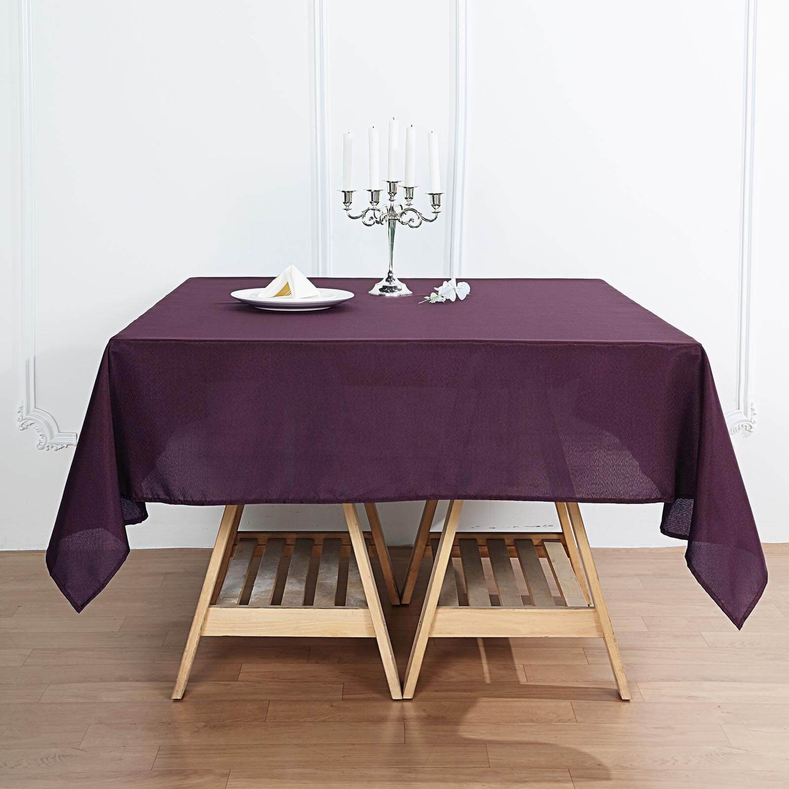 10 pcs 70 x 70" SQUARE POLYESTER Tablecloths Wedding Table Linens for Catering - Picture 97 of 268