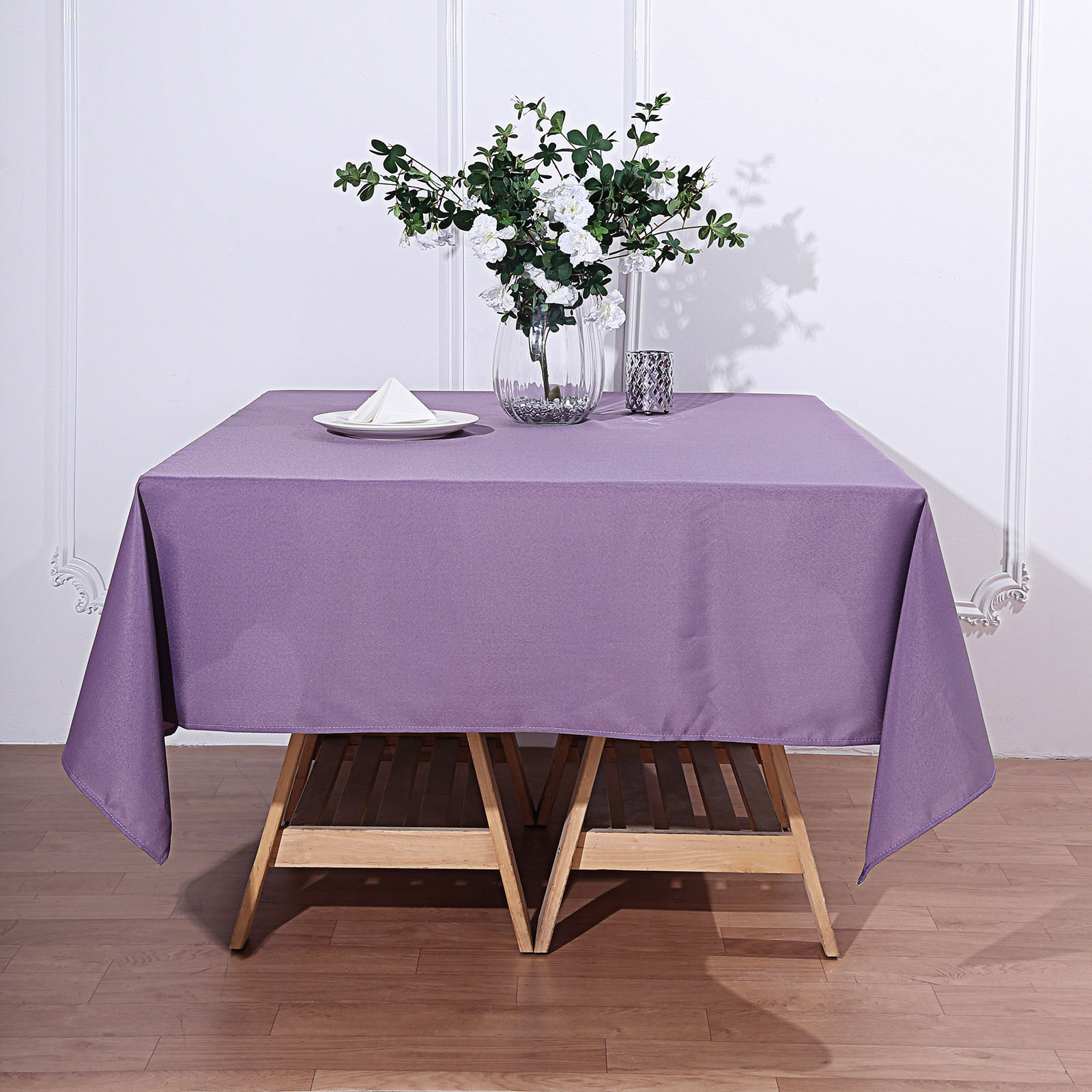 10 pcs 70 x 70" SQUARE POLYESTER Tablecloths Wedding Table Linens for Catering - Picture 255 of 268