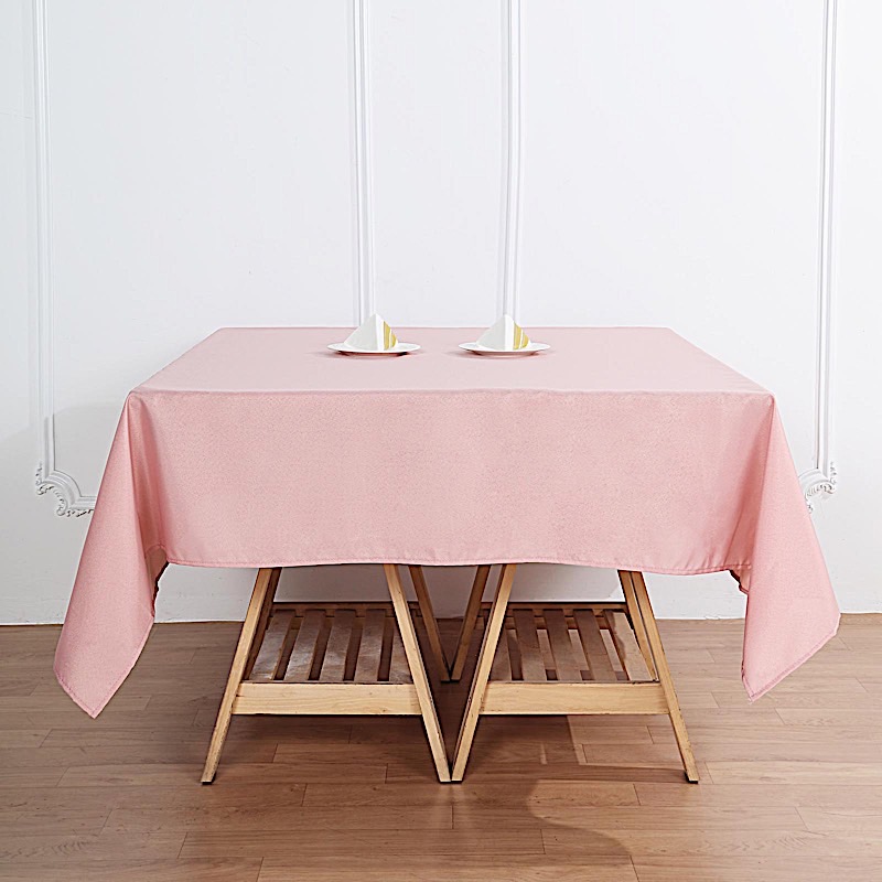 10 pcs 70 x 70" SQUARE POLYESTER Tablecloths Wedding Table Linens for Catering - Picture 90 of 268