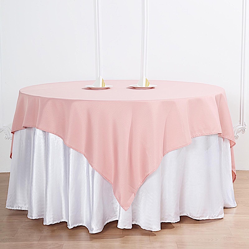 10 pcs 70 x 70" SQUARE POLYESTER Tablecloths Wedding Table Linens for Catering - Picture 94 of 268