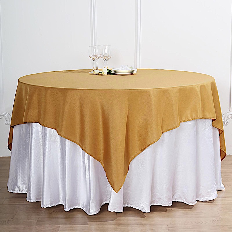 10 pcs 70 x 70" SQUARE POLYESTER Tablecloths Wedding Table Linens for Catering - Picture 125 of 268