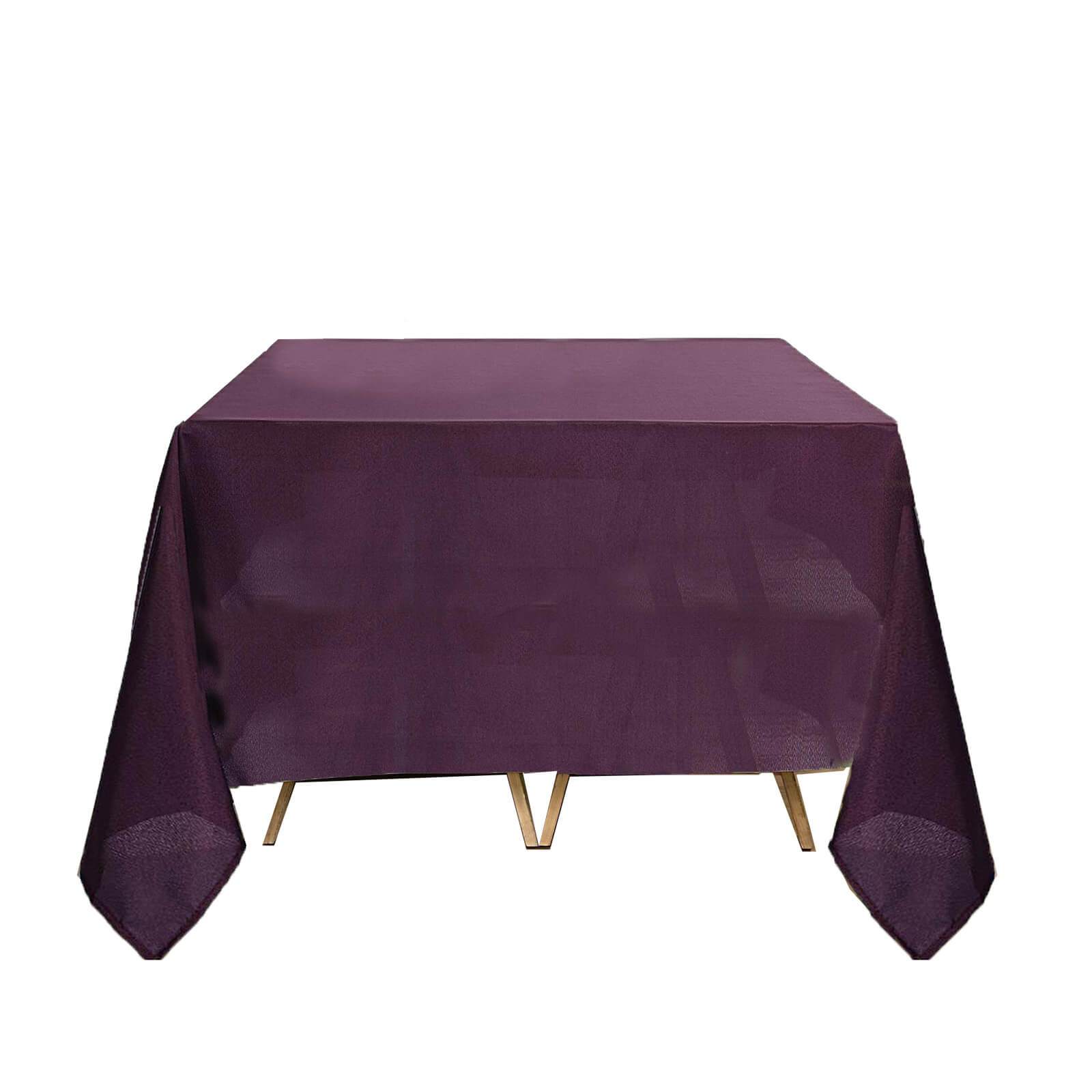 10 pcs 70 x 70" SQUARE POLYESTER Tablecloths Wedding Table Linens for Catering - Picture 102 of 268