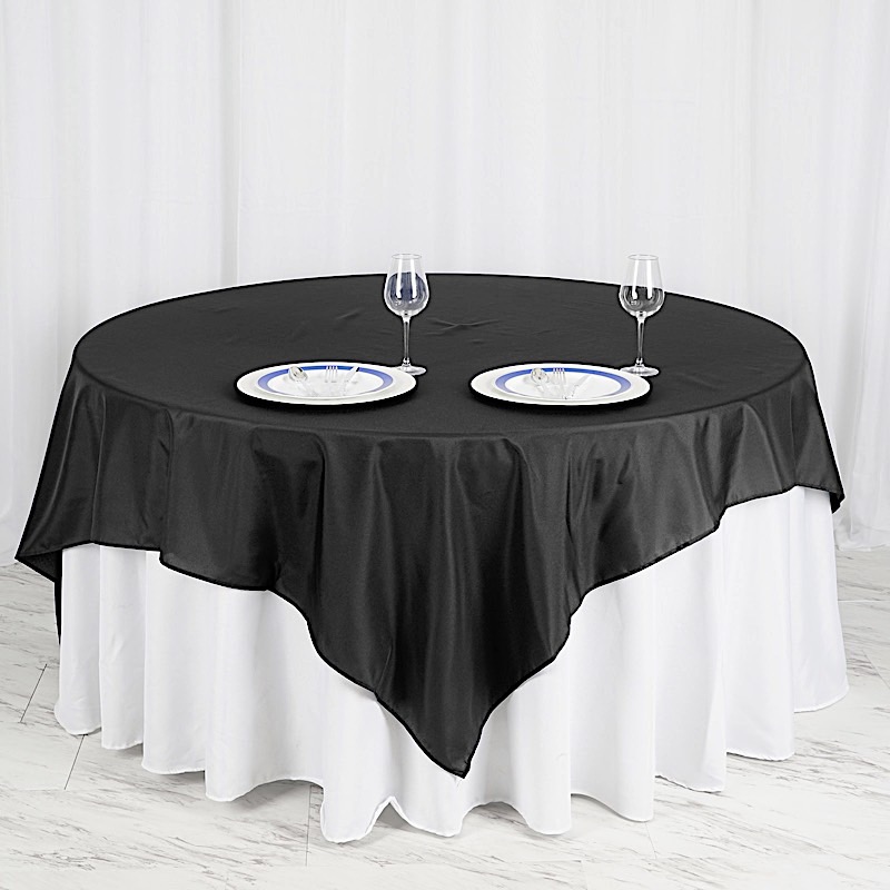 90x90" SQUARE POLYESTER Tablecloth Cheap Table Linens Decorations