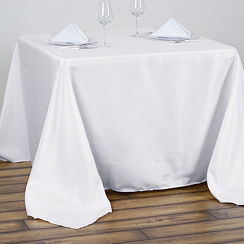 90x90" SQUARE POLYESTER Tablecloth Cheap Table Linens Decorations