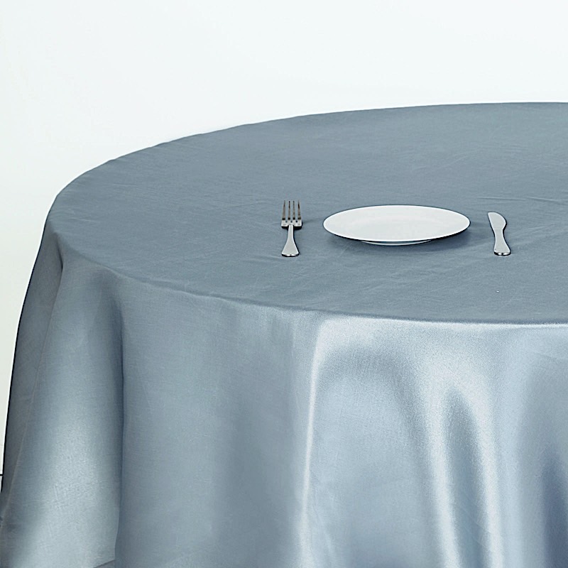 MANTEL REDONDO DE SATÉN DE 90 PULGADAS Cena Boda Fiesta Ropa de cama Decoraciones Venta - Imagen 36 de 107