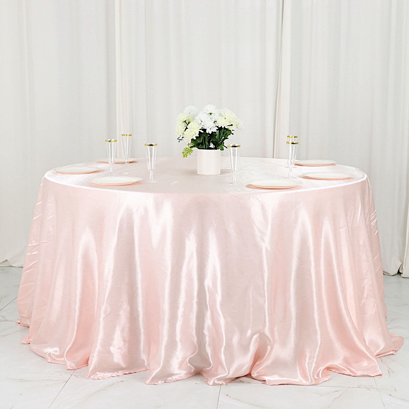 132 in Satin Round TABLECLOTH Wedding Party Event Reception Decorations Supplies - Picture 21 of 97