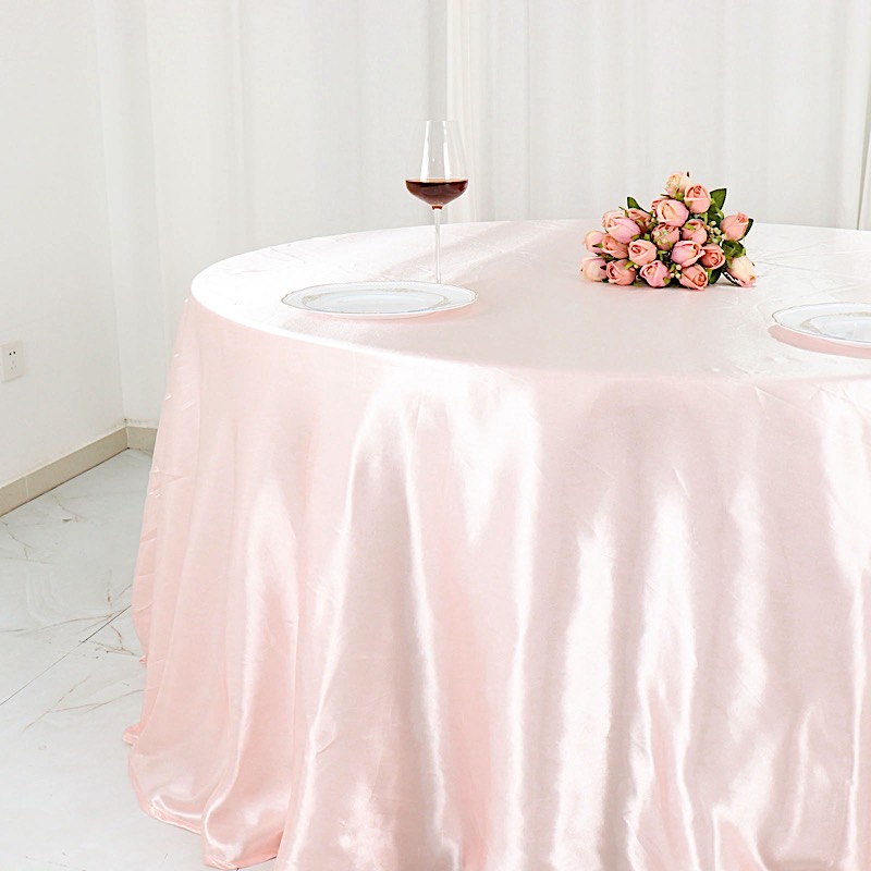 132 in Satin Round TABLECLOTH Wedding Party Event Reception Decorations Supplies - Picture 22 of 97